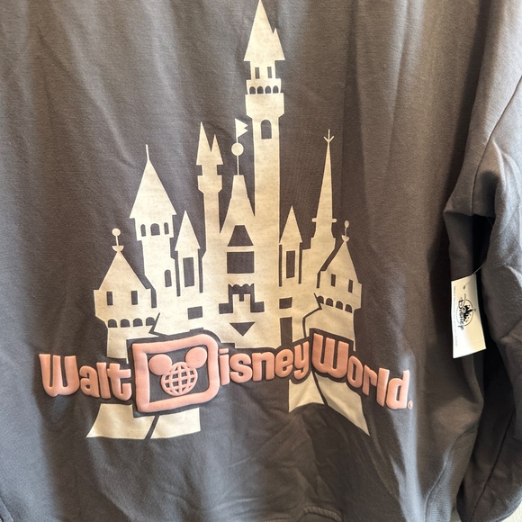 Disneyworld top-gray & pink size L NWT - Picture 2 of 7